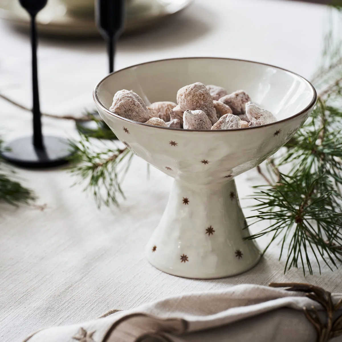 Prato bolo Starry Ø15 cm, Branco  House Doctor