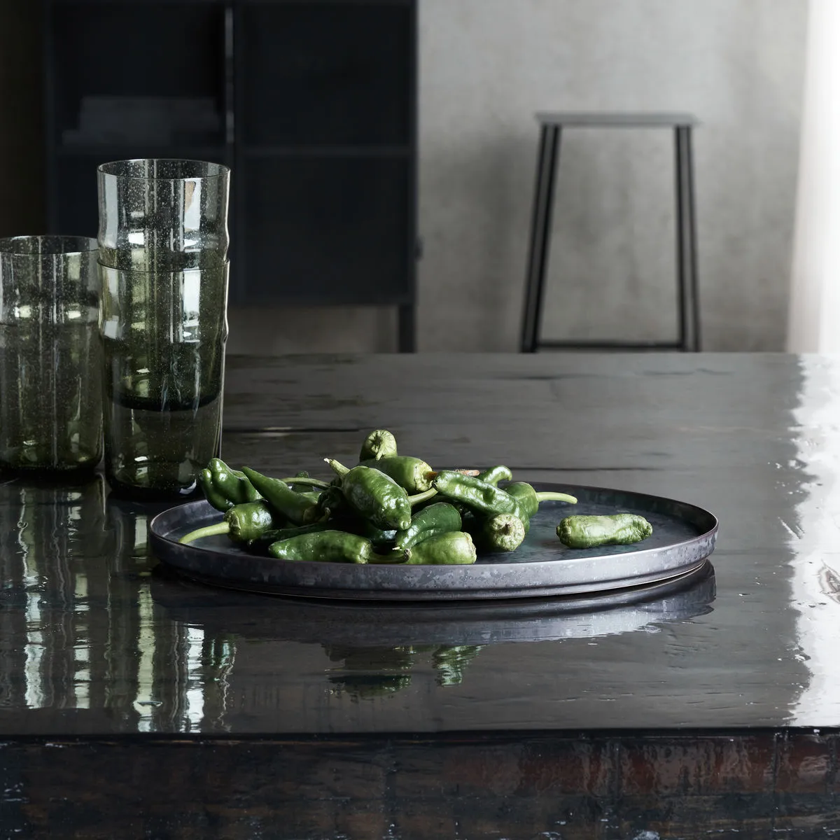 Prato de servir Pion 19,6x31 cm, Preto-castanho House Doctor