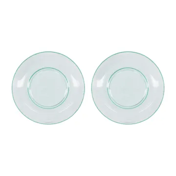 Prato de sobremesa Rain Ø21 cm 2 unid. - Transparente - House Doctor