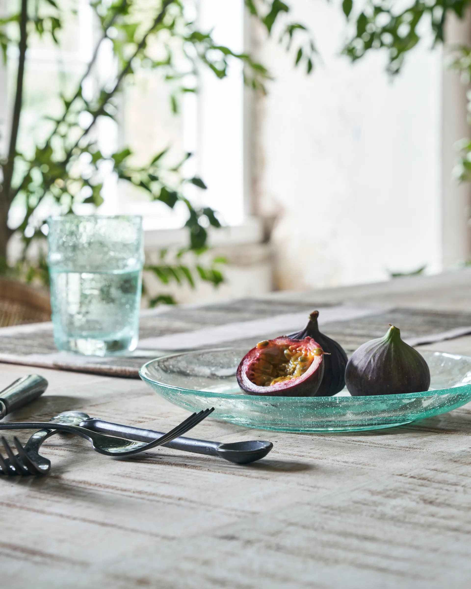 Prato de sobremesa Rain Ø21 cm 2 unid., Transparente House Doctor