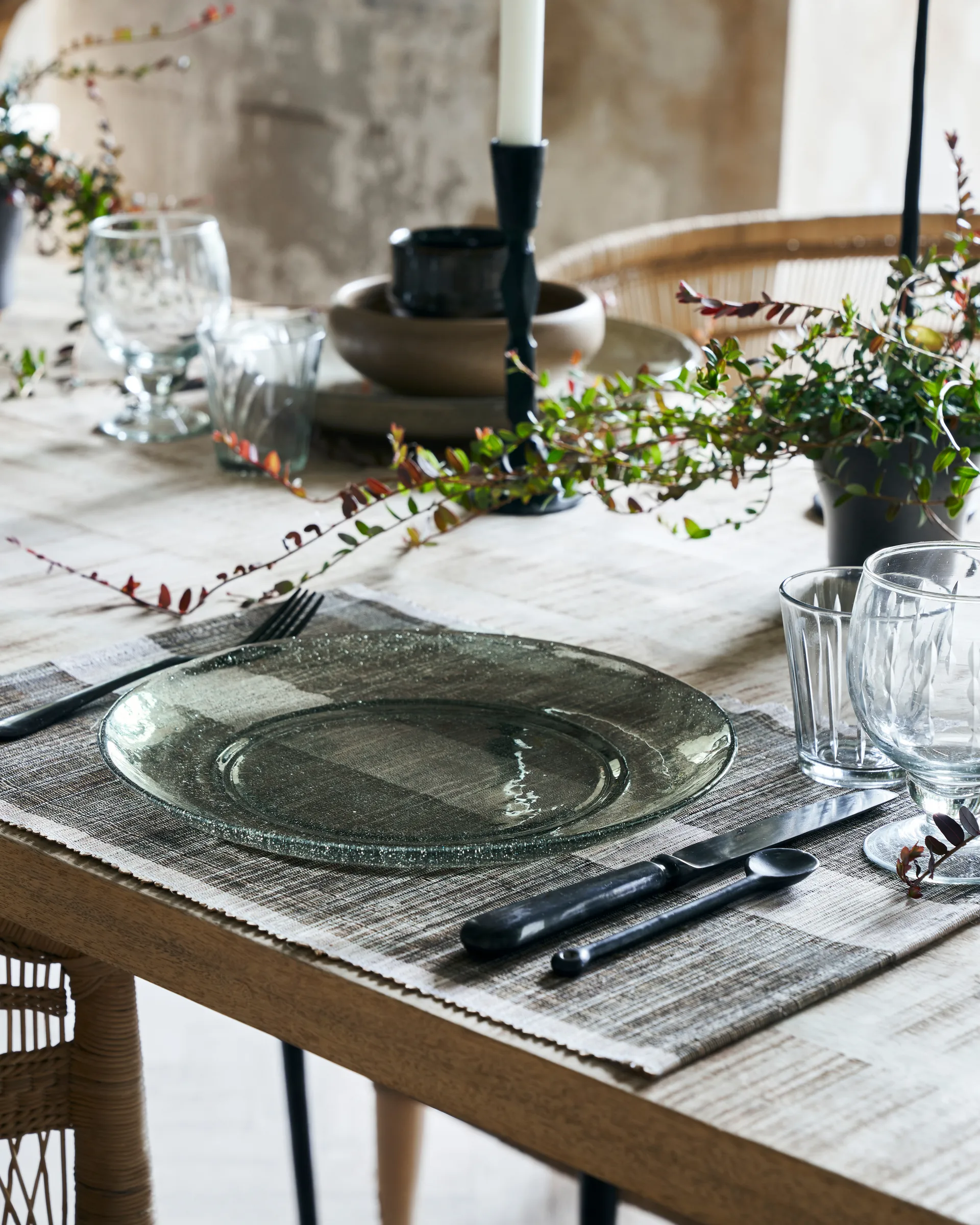 Prato Rain Ø27 cm 2 unid., Verde House Doctor