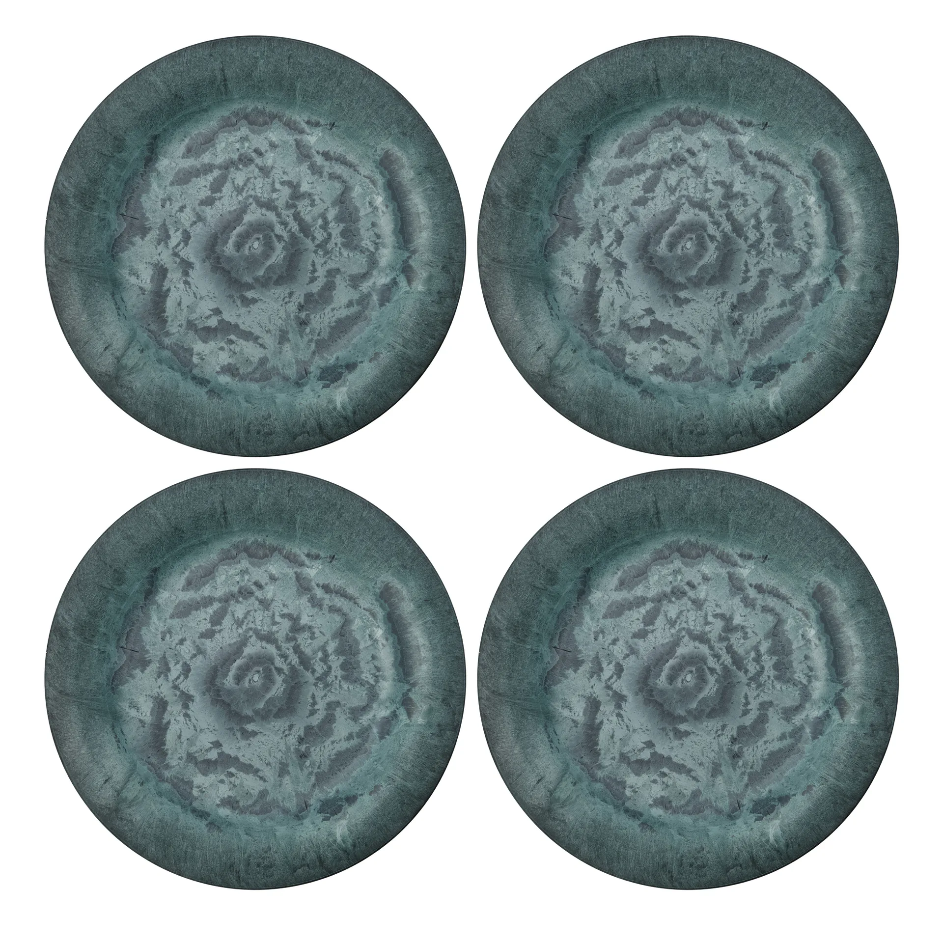 Prato Serveur 24 cm, 4 un., verde House Doctor