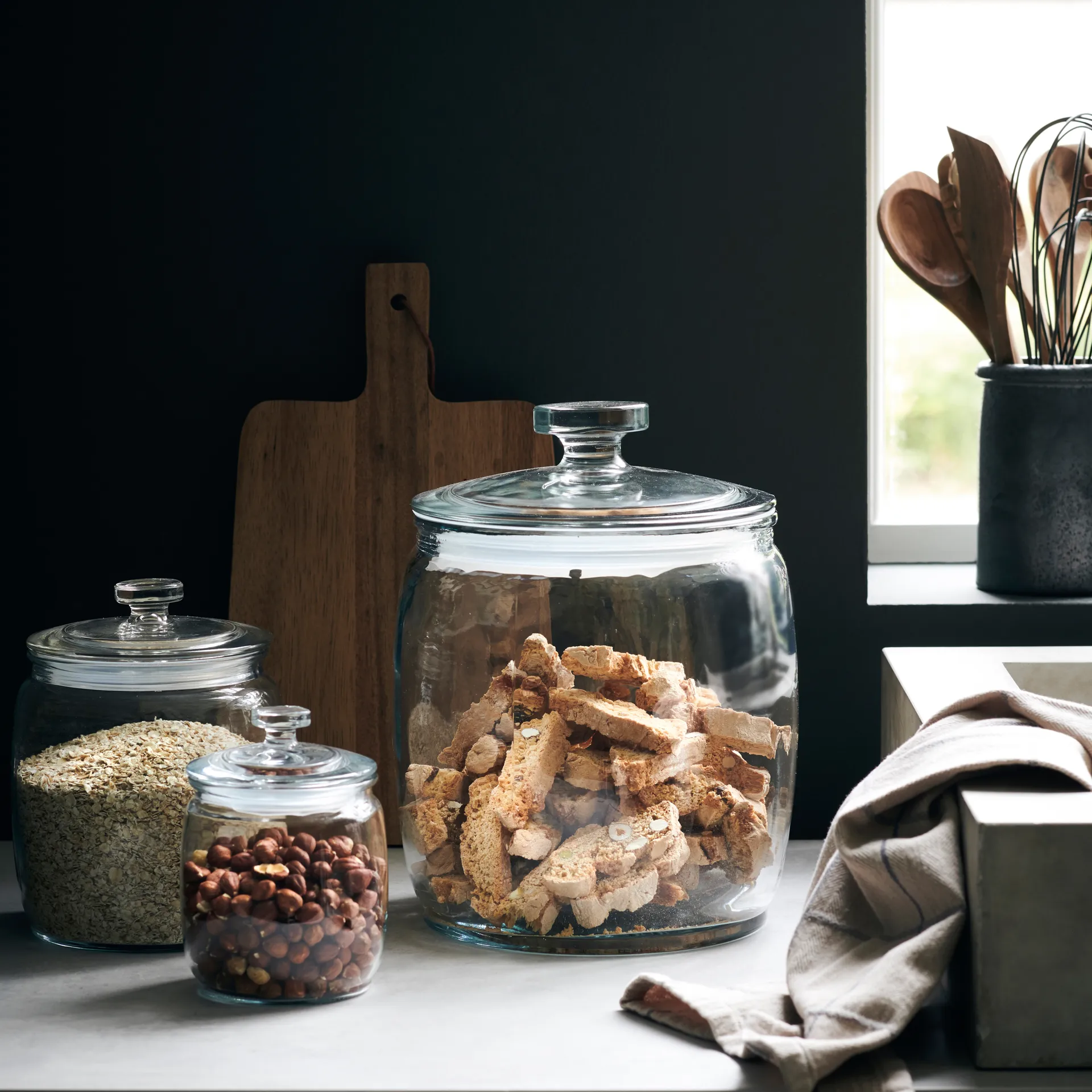 Recipiente com tampa Ville 7,5 L, transparente House Doctor