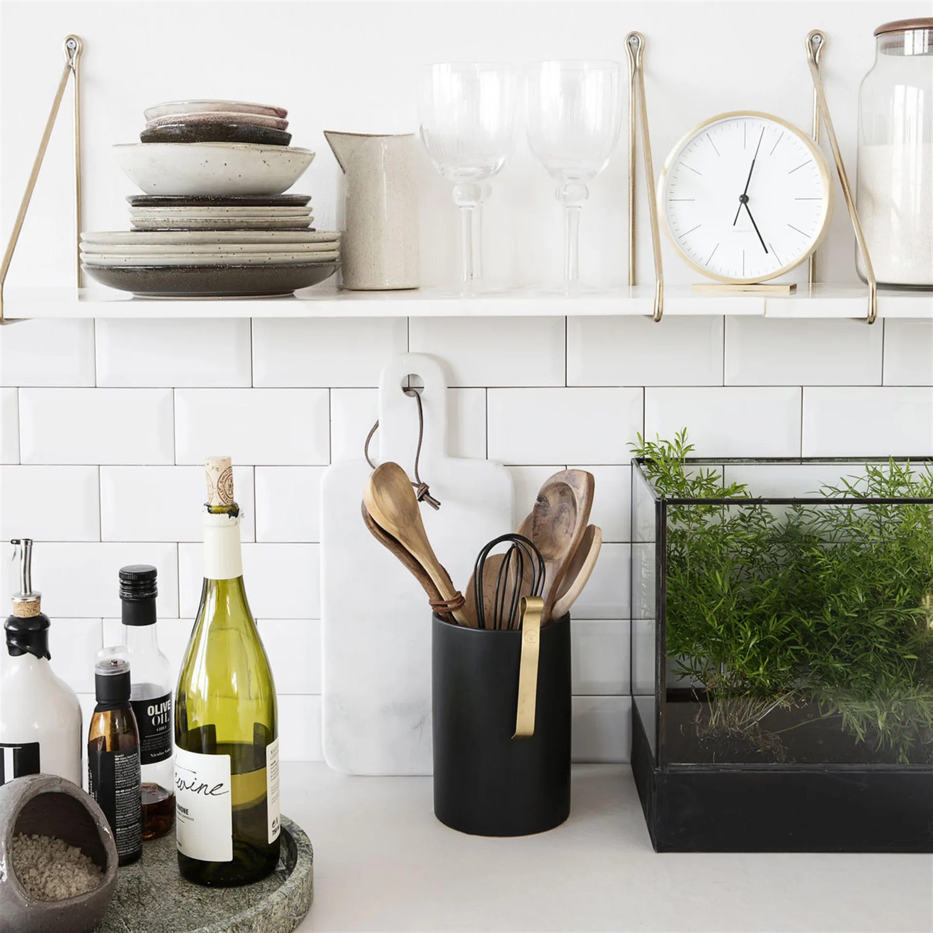 Relógio de mesa Hannah 15 cm, dourado House Doctor