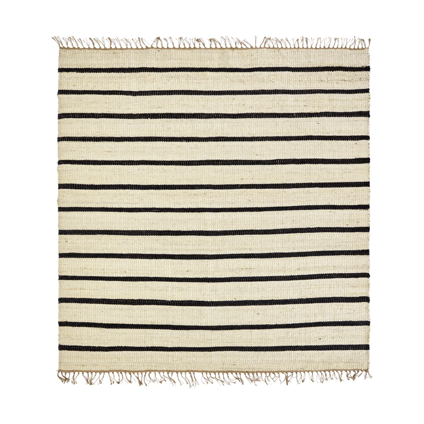 Sima tapete 180x180 cm, Svart-natur House Doctor