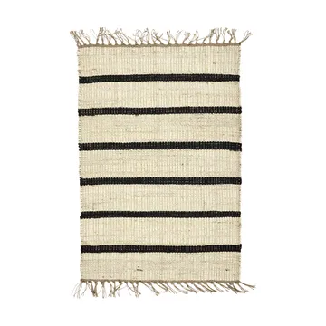 Sima tapete 60x90 cm - Preto-natural - House Doctor