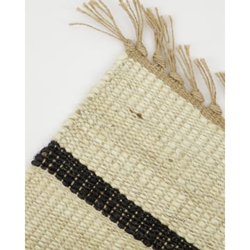 Sima tapete 60x90 cm - Preto-natural - House Doctor