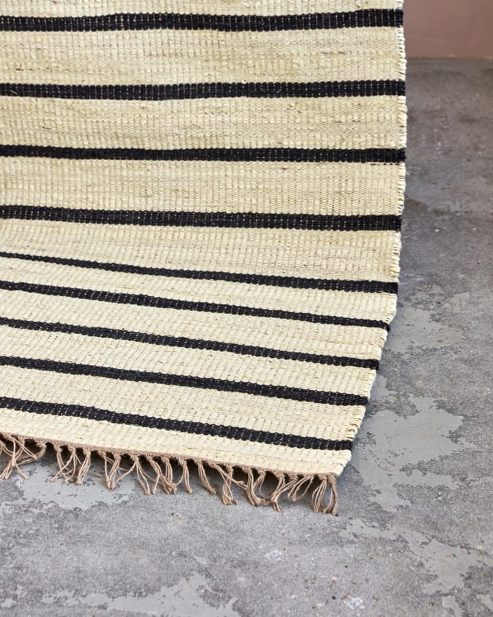 Sima tapete 60x90 cm, Preto-natural House Doctor