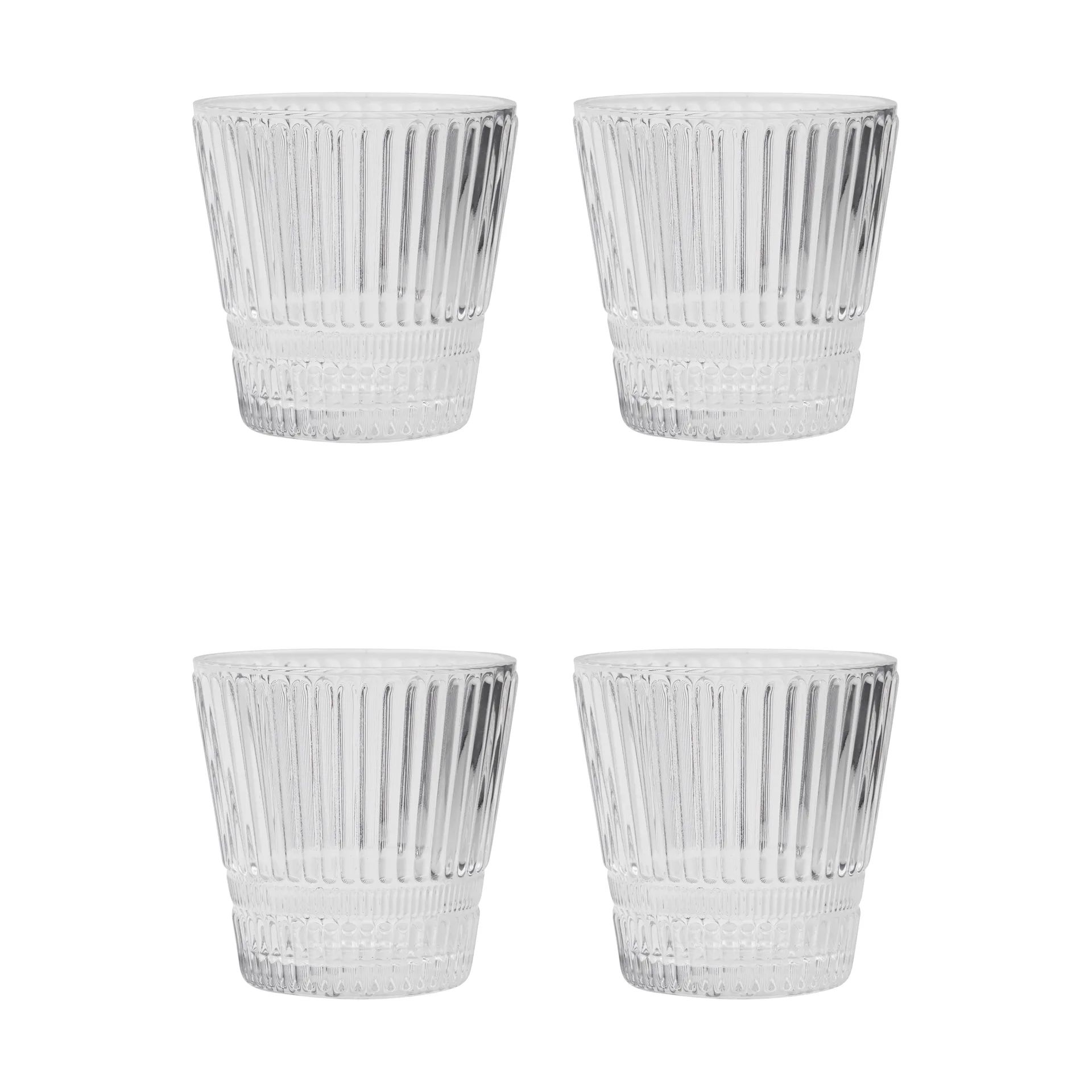 Slots copos de água 4-pack, Transparente House Doctor