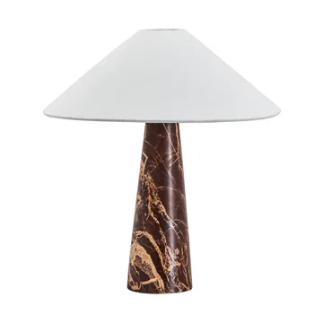 Soffi candeeiro de mesa - Castanho-Off-White, Ø42x44,5 cm - House Doctor