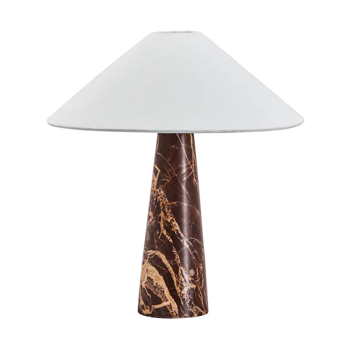 Soffi candeeiro de mesa - Castanho-Off-White, Ø42x44,5 cm - House Doctor