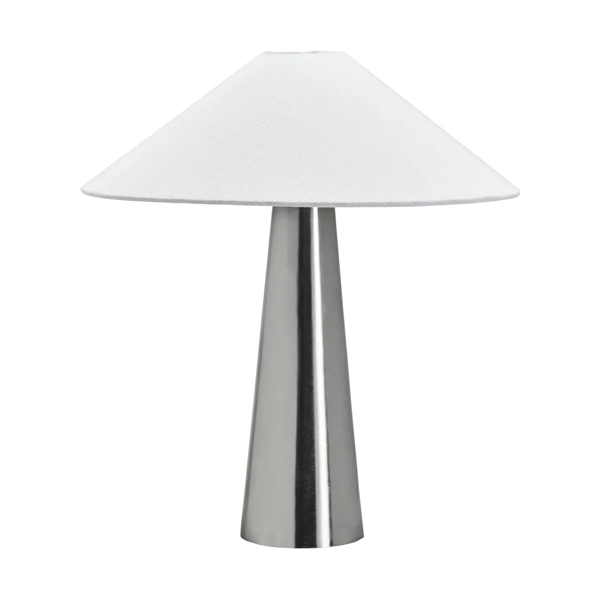 Soffi candeeiro de mesa, Prata escovada-Off-White, Ø42x48 cm House Doctor