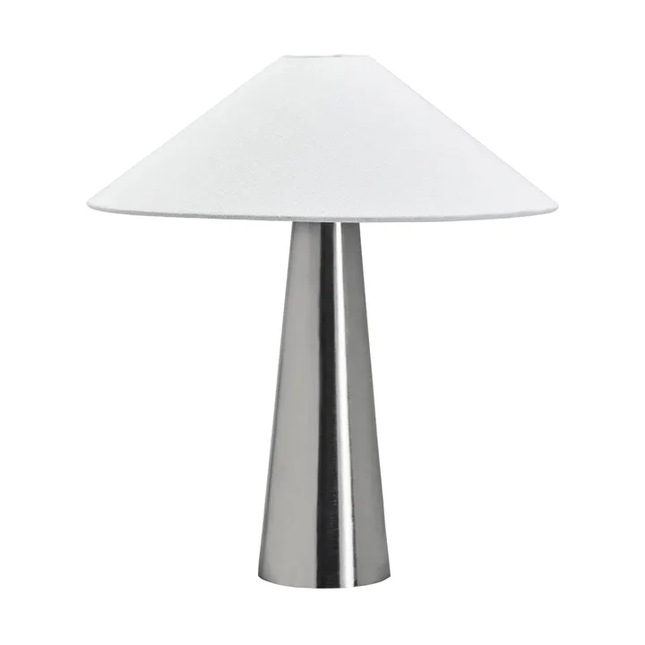 Soffi candeeiro de mesa - Prata escovada-Off-White, Ø42x48 cm - House Doctor