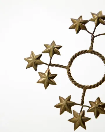 Star anel para vela, pack de 4 - Dourado - House Doctor