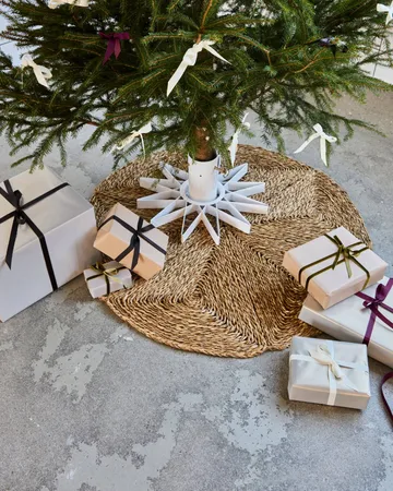 Star tapete de árvore de Natal, Ø100 cm - Natural - House Doctor