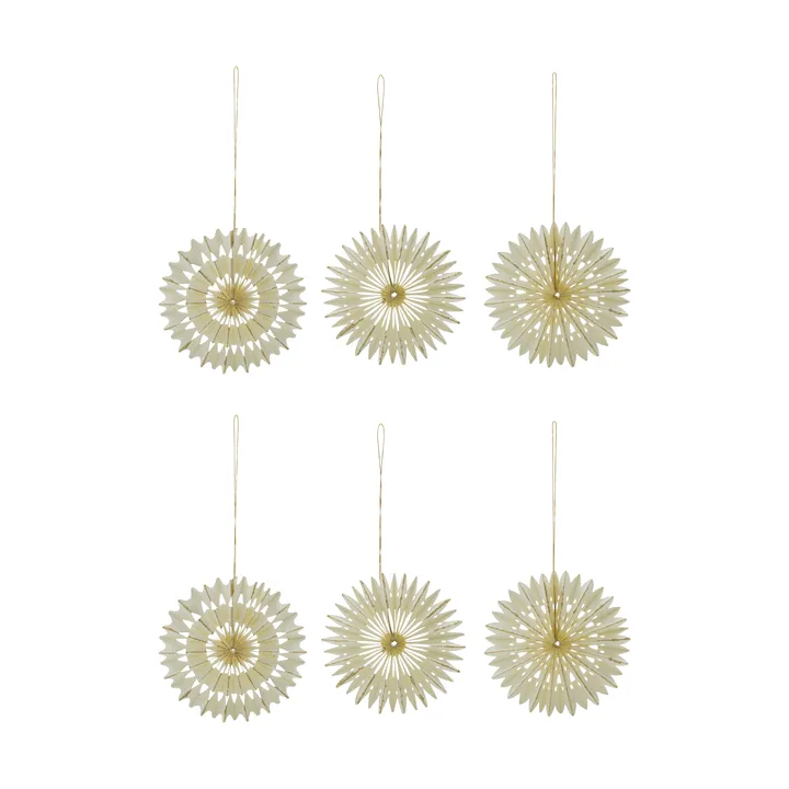 Stelle enfeites de Natal 6 peças - Off-White, Ø10,5 cm - House Doctor