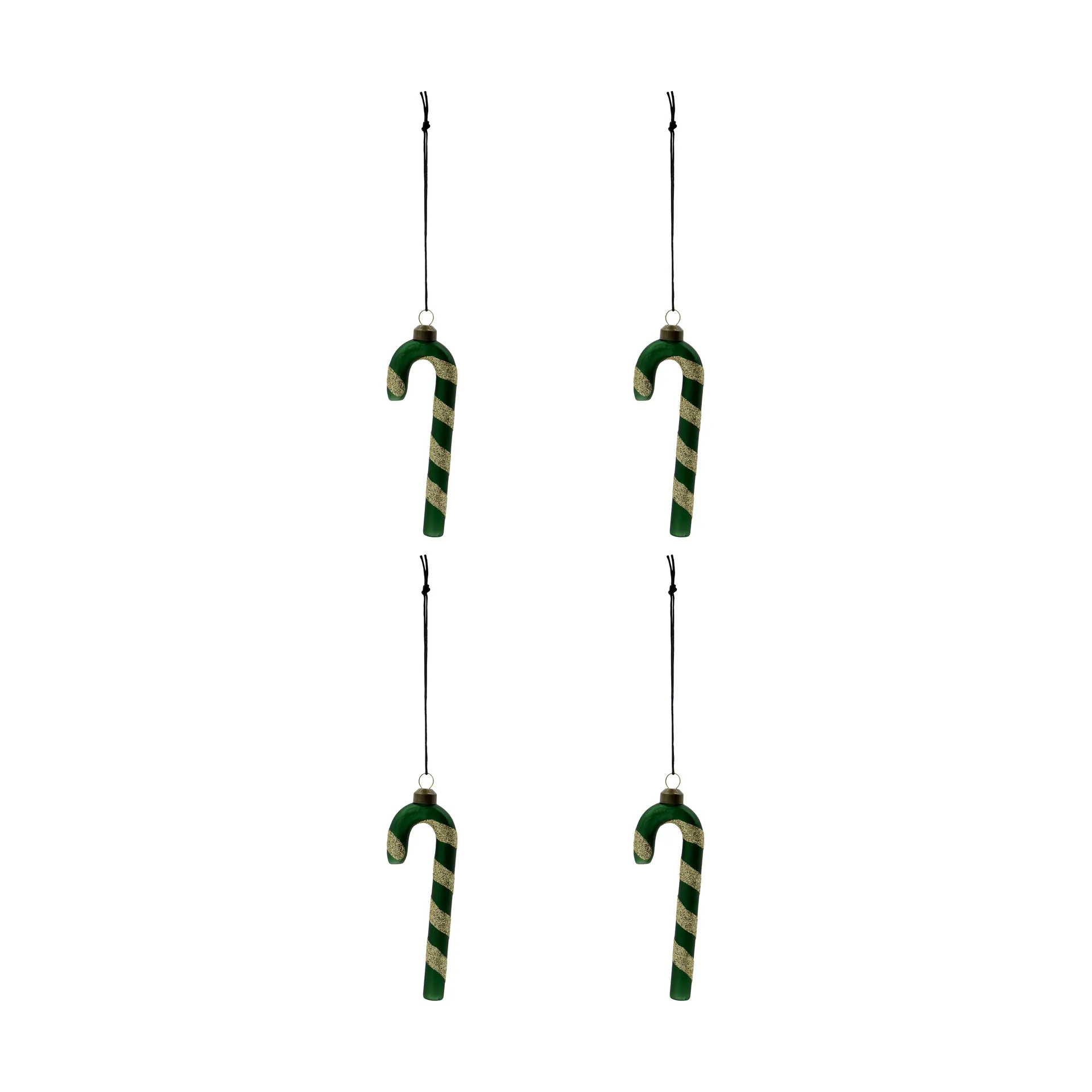 Stick ornamento de Natal 4-pack, Verde House Doctor
