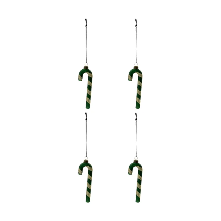 Stick ornamento de Natal 4-pack - Verde - House Doctor