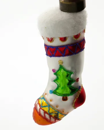 Stok meia de Natal enfeite 4-pack - Vermelho, branco - House Doctor