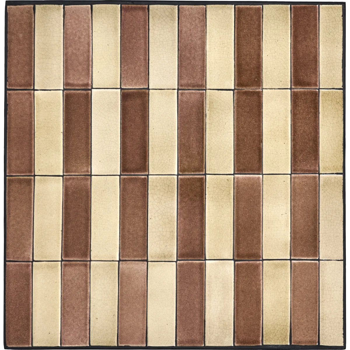 Stripe mesa de café 62x62 cm, Rosa poeira-bege House Doctor