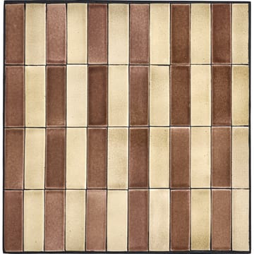Stripe mesa de café 62x62 cm - Rosa poeira-bege - House Doctor