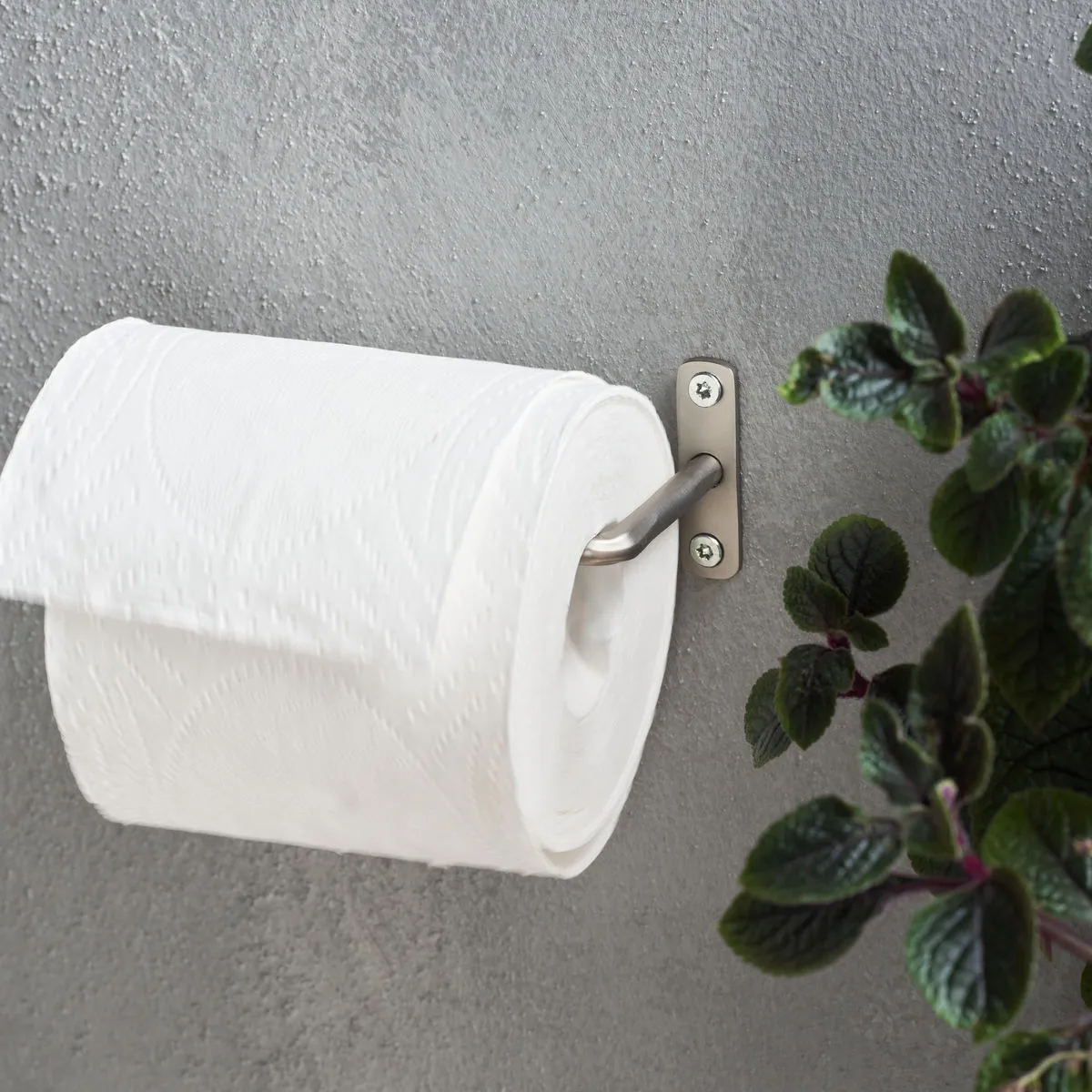 Suporte de papel higiénico Welo, Prateado escovado House Doctor