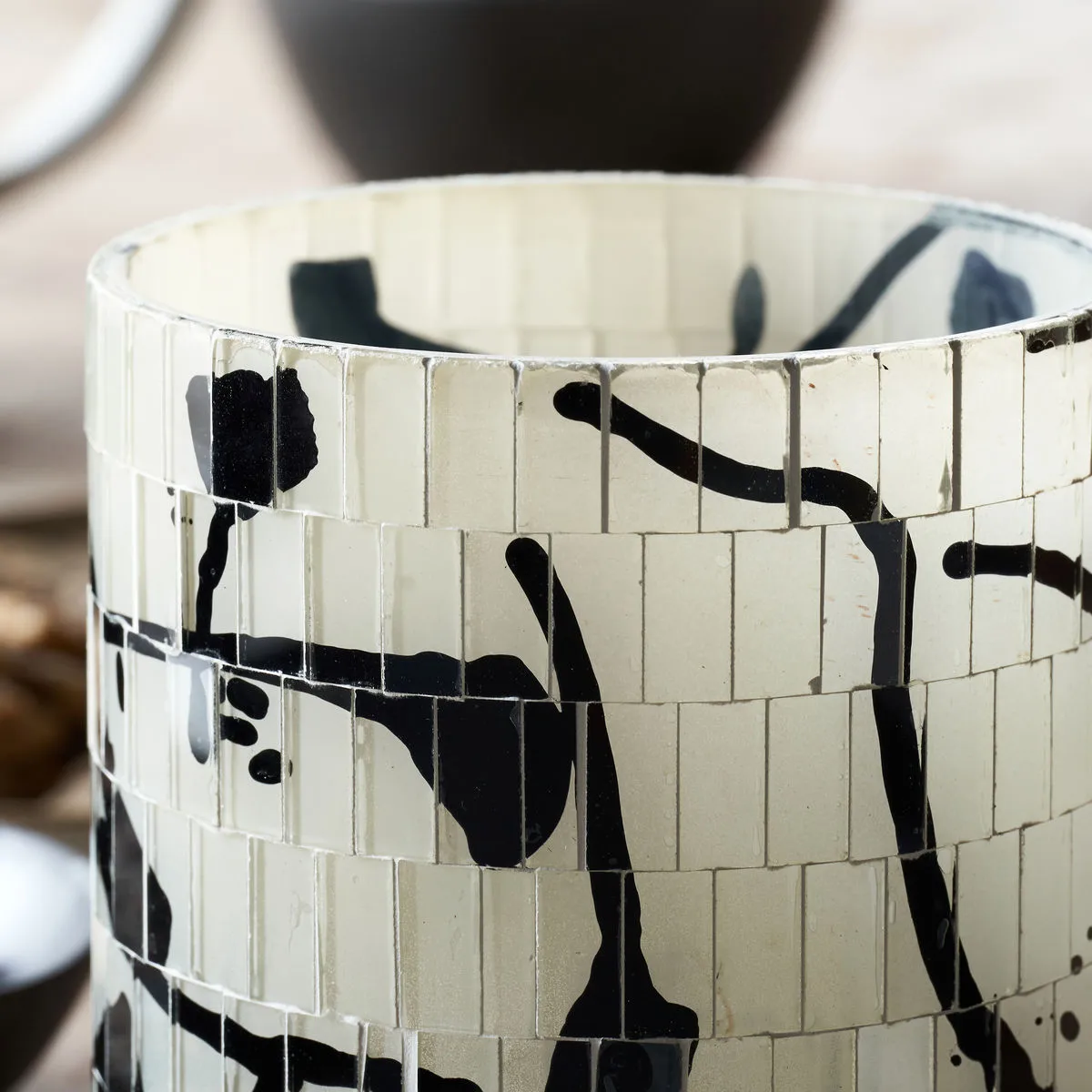 Suporte de vela Vana Ø10,5 cm, Preto House Doctor