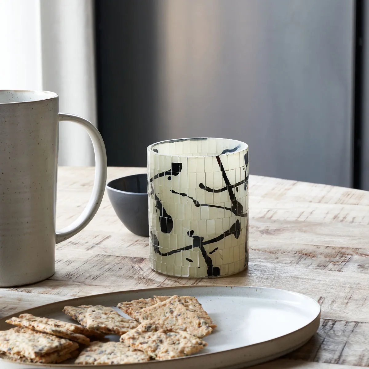 Suporte de vela Vana Ø10,5 cm, Preto House Doctor