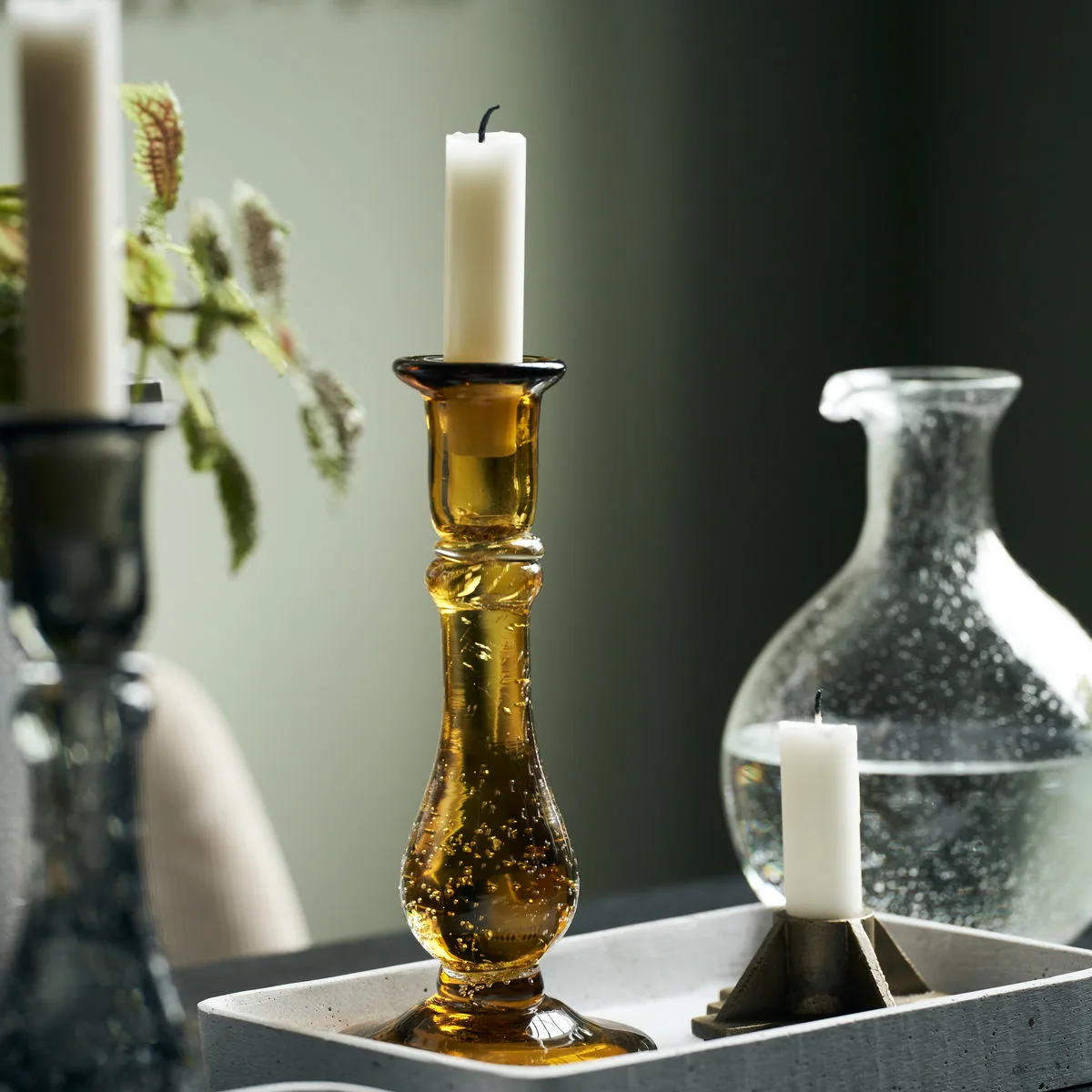 Suporte de velas Glee 22 cm, Âmbar House Doctor