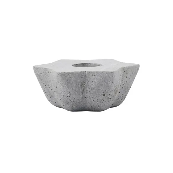 Suporte de velas Mold Little Star, cinza House Doctor