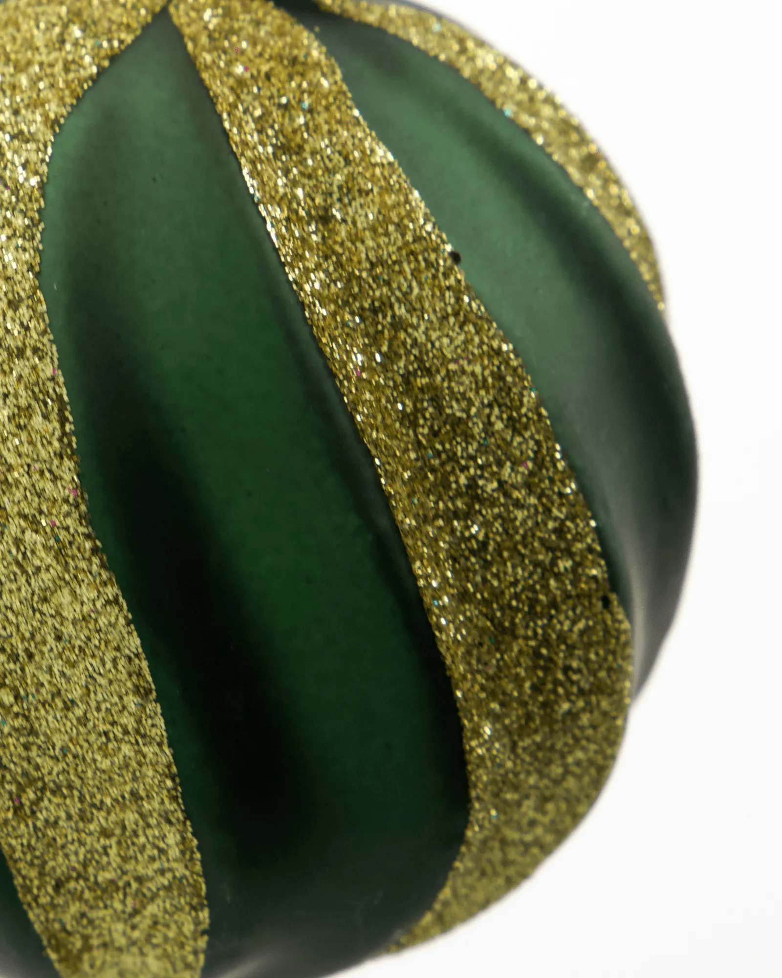 Swirl bolas de Natal 4-unidades, Verde-dourado House Doctor
