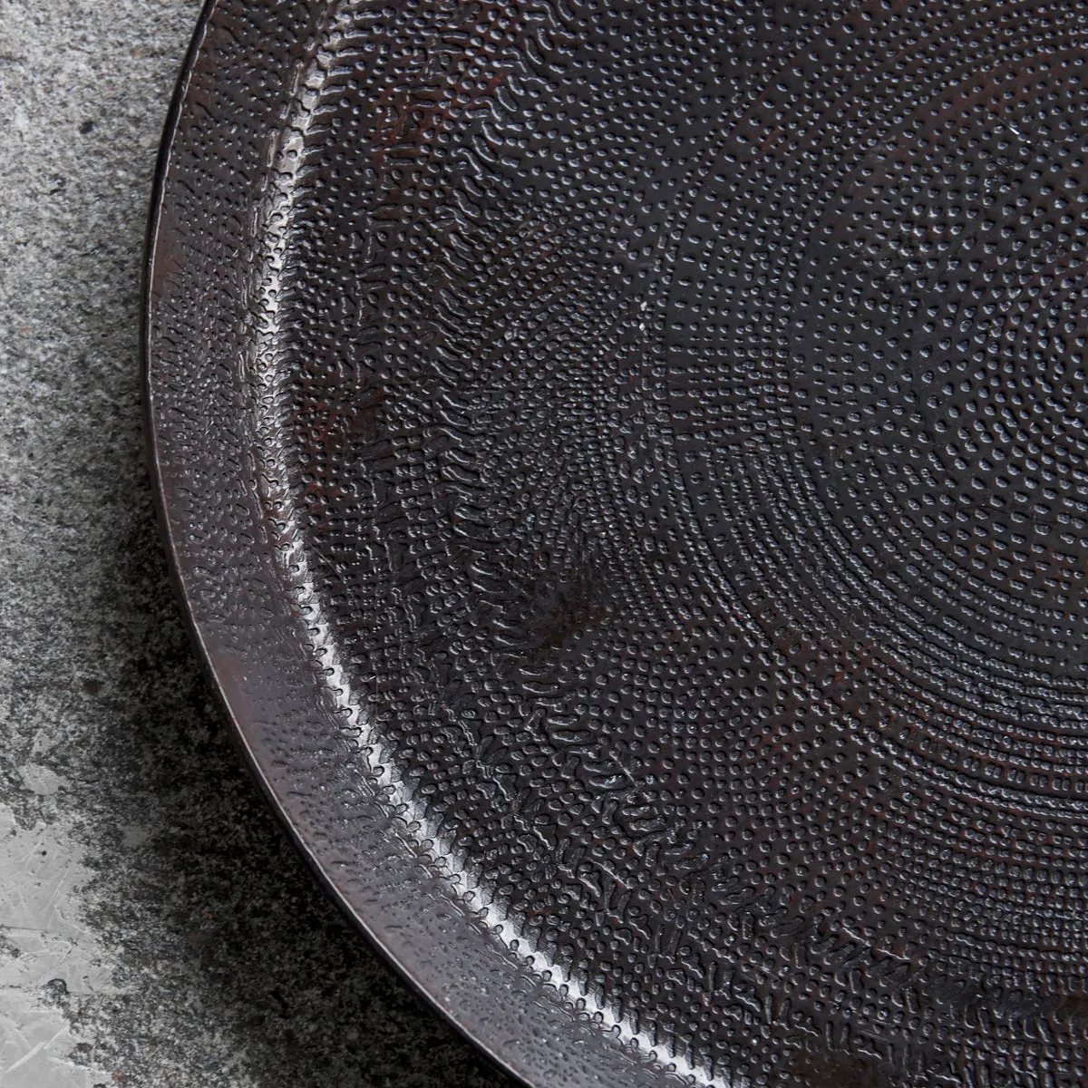 Tabuleiro Jhansi Ø24 cm, brown House Doctor