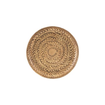 Tabuleiro rattan com acabamento a latão  - 12 cm - House Doctor
