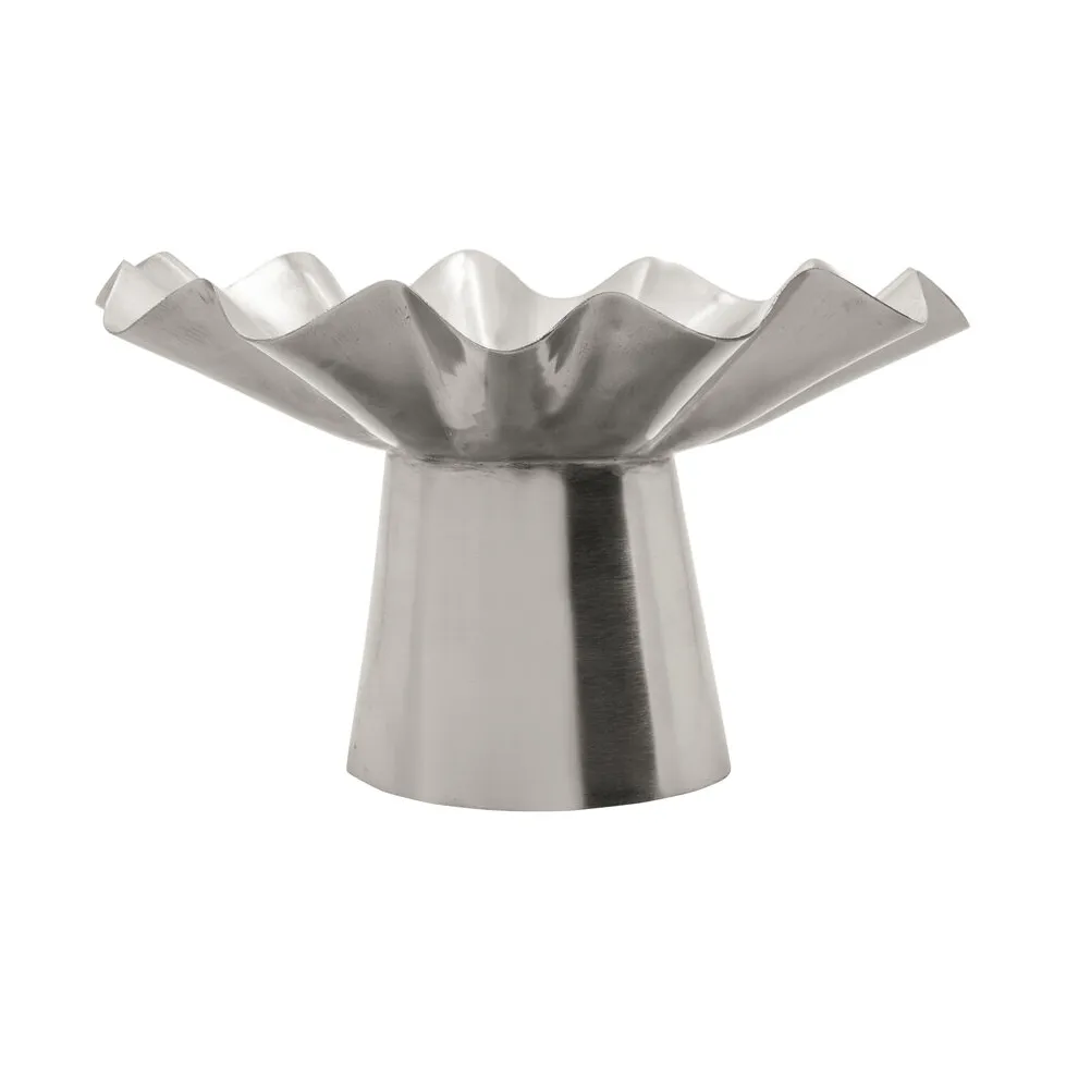 Taça decorativa Flood, Acabamento prateado, Ø22x14 cm House Doctor