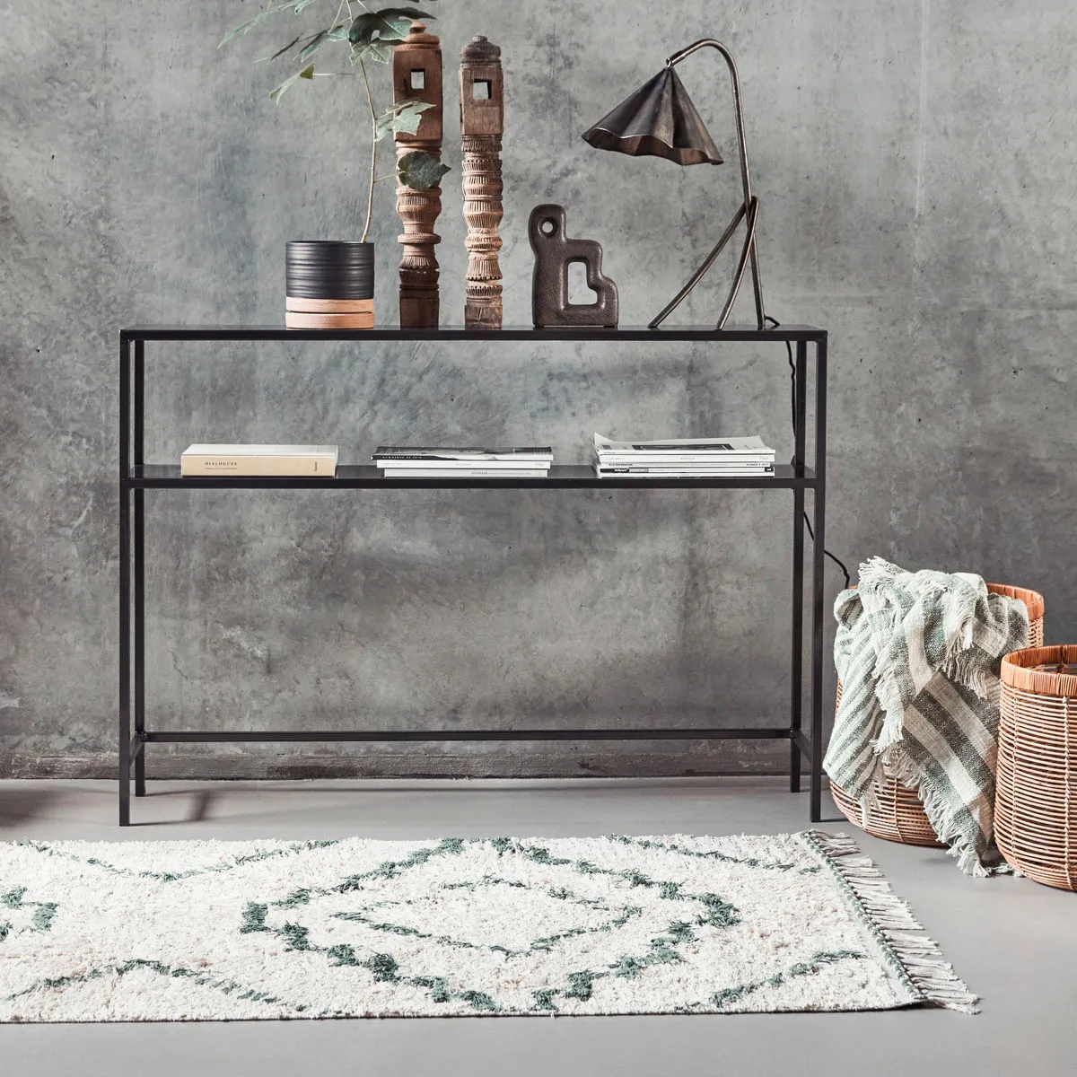 Tapete de entrada Minis 90x200 cm, Verde House Doctor