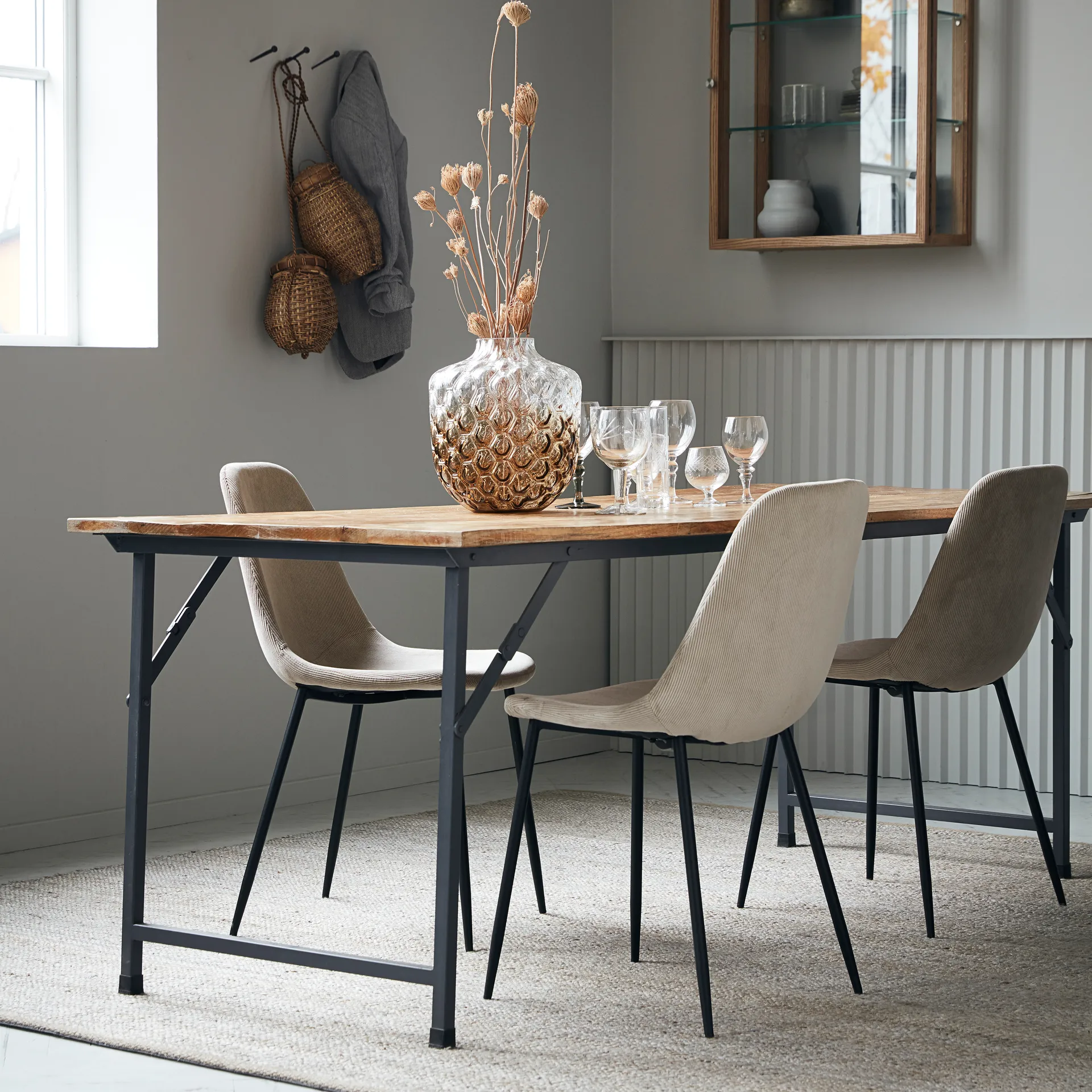 Tapete Hempi 250x250 cm, Cinza claro House Doctor