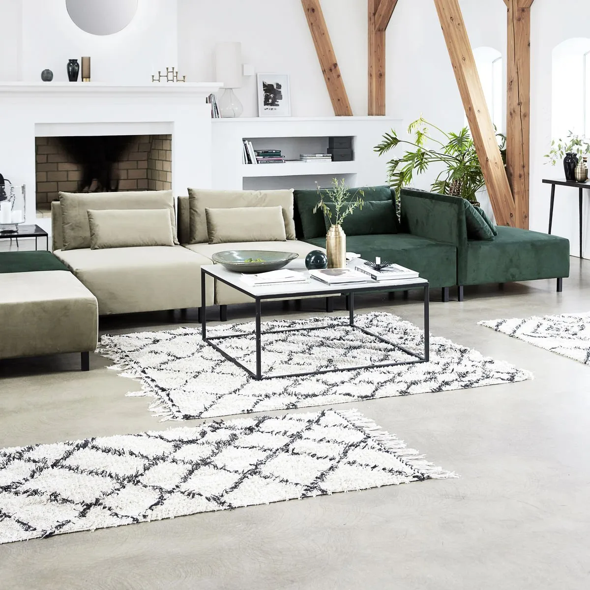 Tapete Zena, 180x180 cm House Doctor