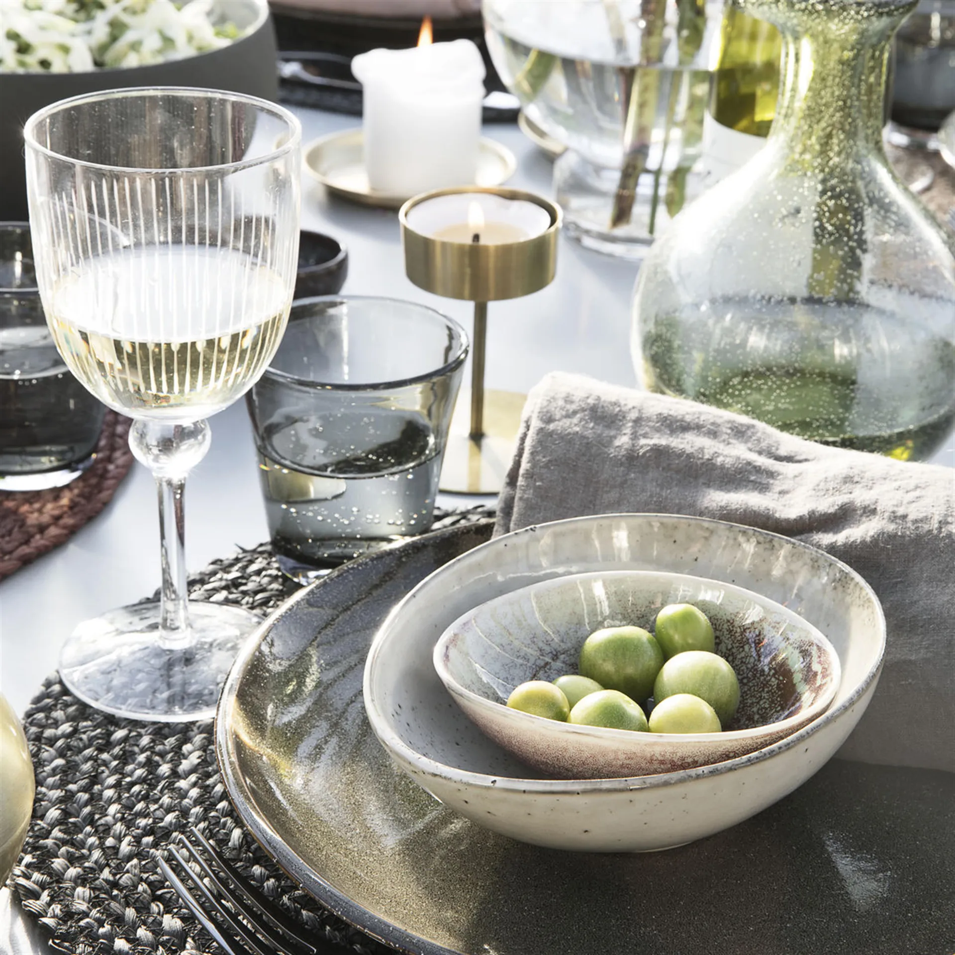 Tigela cinza Lake, 16,8 cm House Doctor