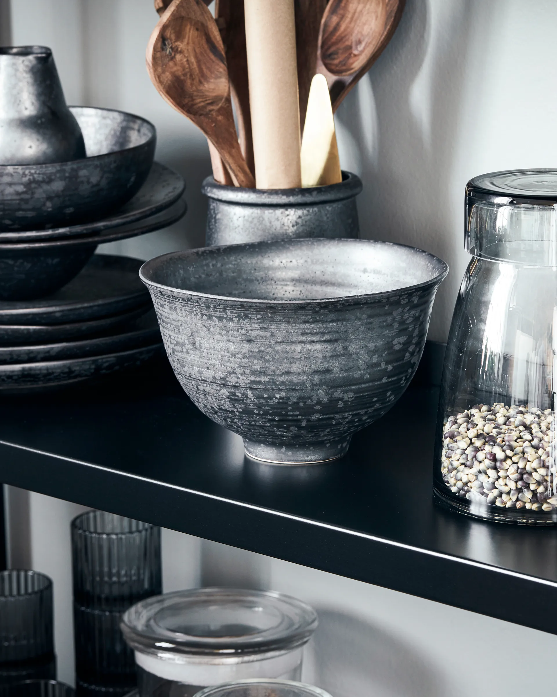 Tigela Pion Ø19 cm, Preto-castanho House Doctor