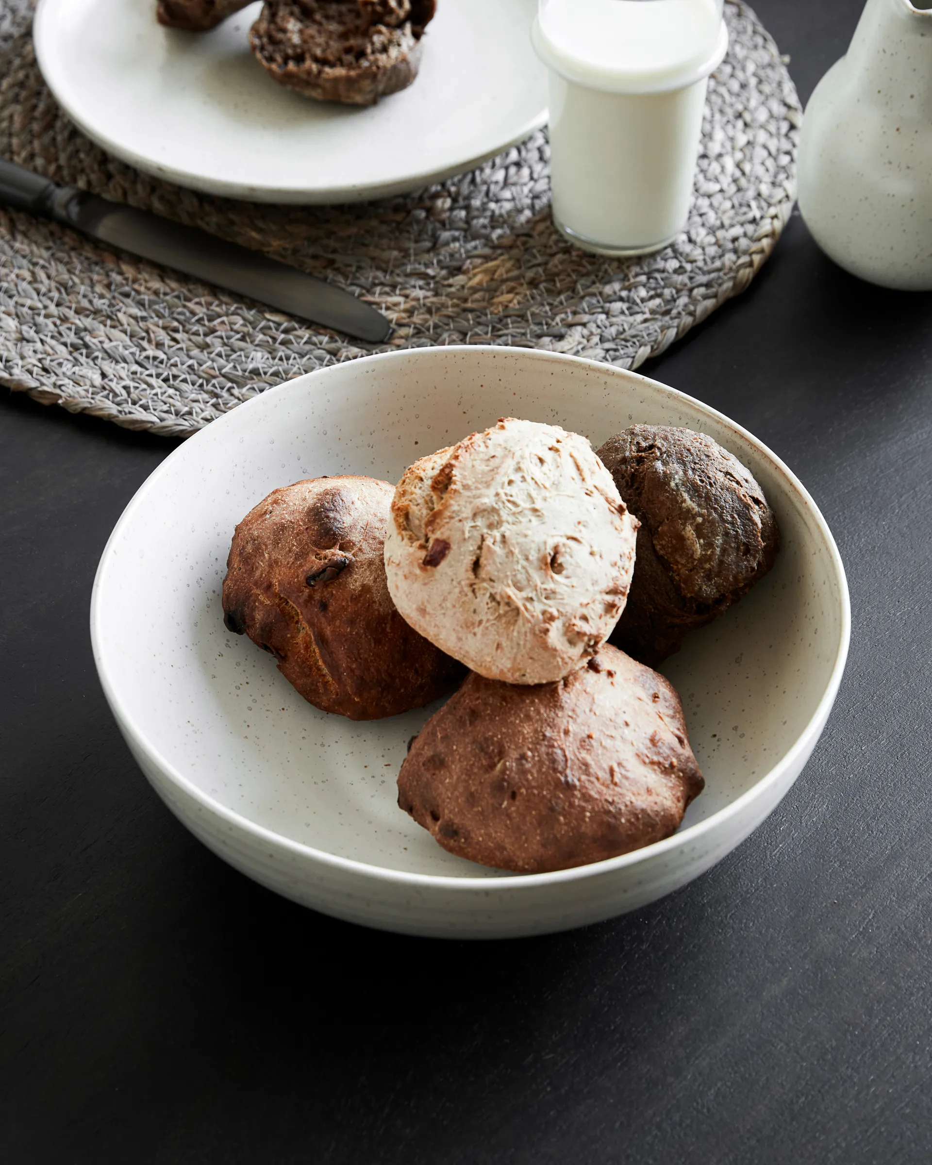 Tigela Pion Ø22 cm, cinza-branco House Doctor