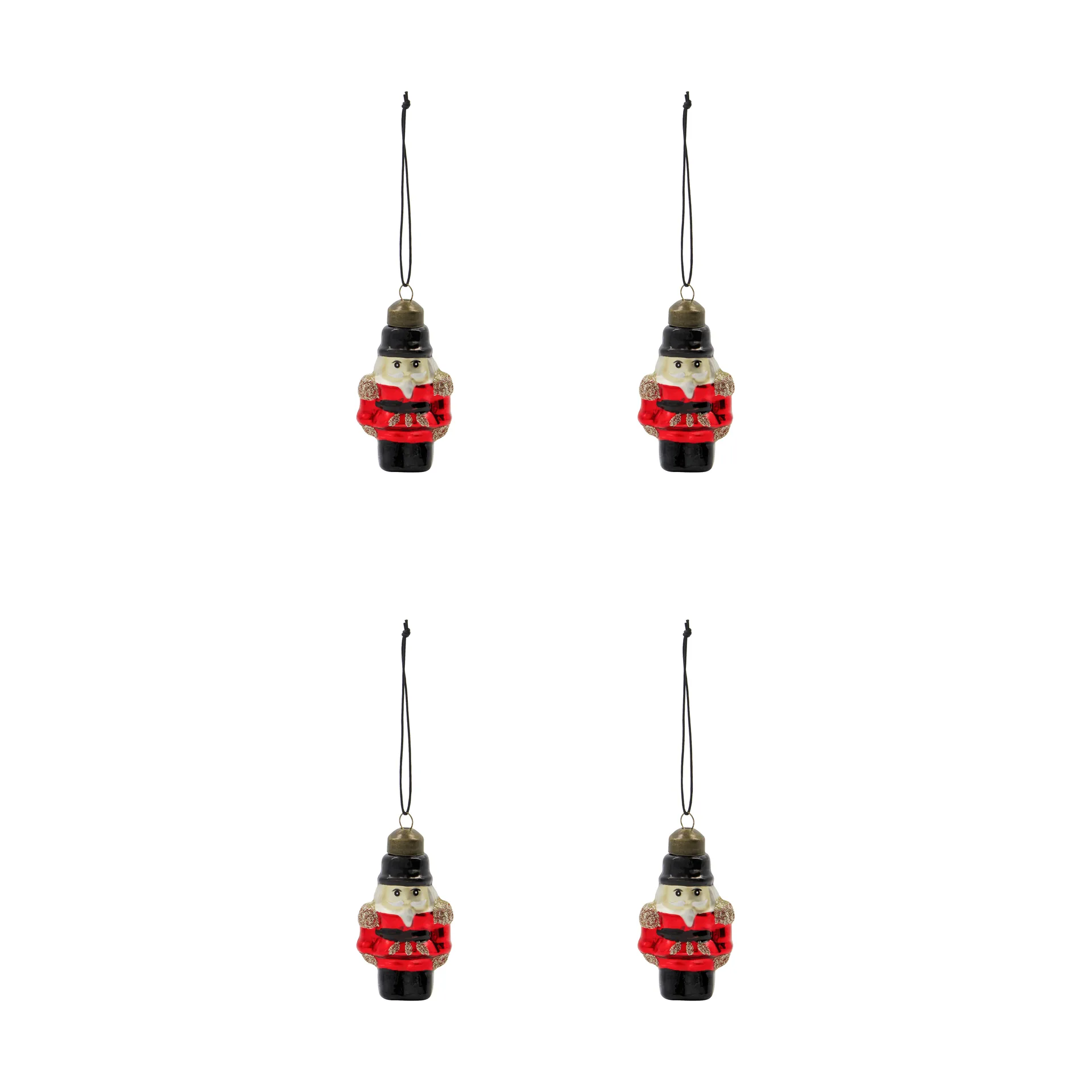 Tino enfeites de Natal, conjunto com 4 peças, Vermelho House Doctor