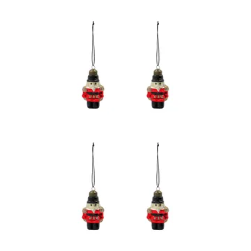 Tino enfeites de Natal, conjunto com 4 peças - Vermelho - House Doctor