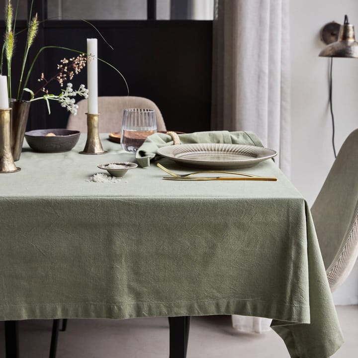 Toalha de mesa Real 140x240 cm, Verde-oliva House Doctor