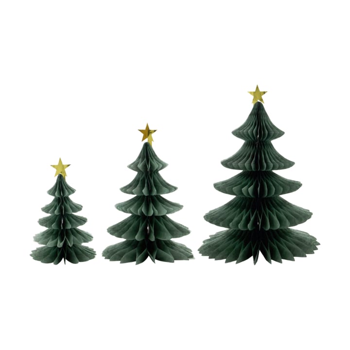 Tree árvore de Natal decorativa 3 peças - Verde - House Doctor