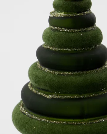 Tree ornamento de Natal 2 peças - Verde - House Doctor