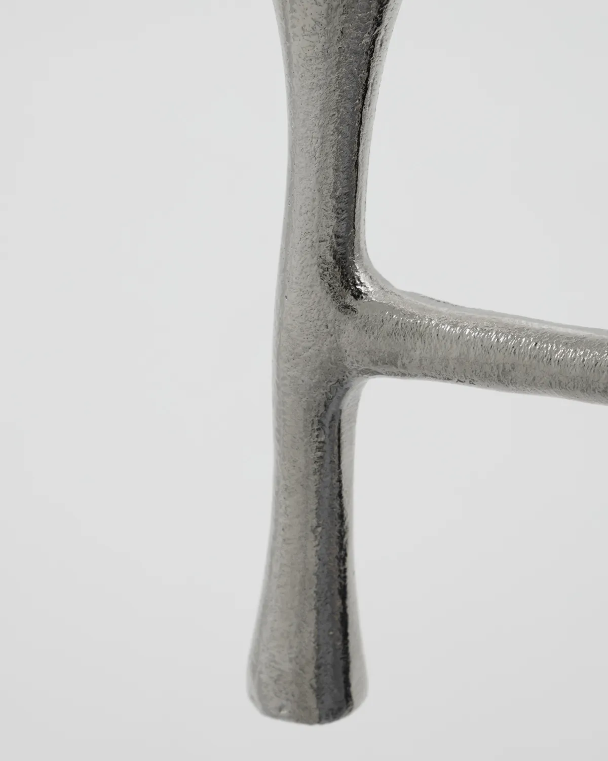 Tristy castiçal 20 cm, Acabamento prateado House Doctor