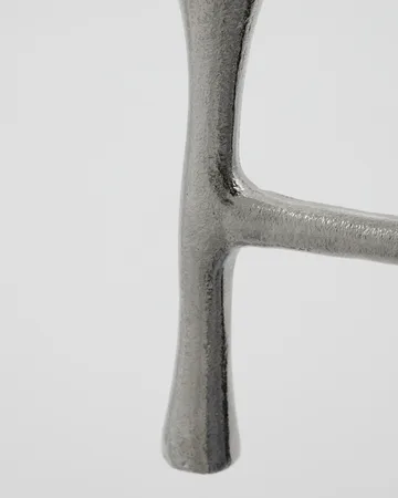 Tristy castiçal 20 cm - Acabamento prateado - House Doctor