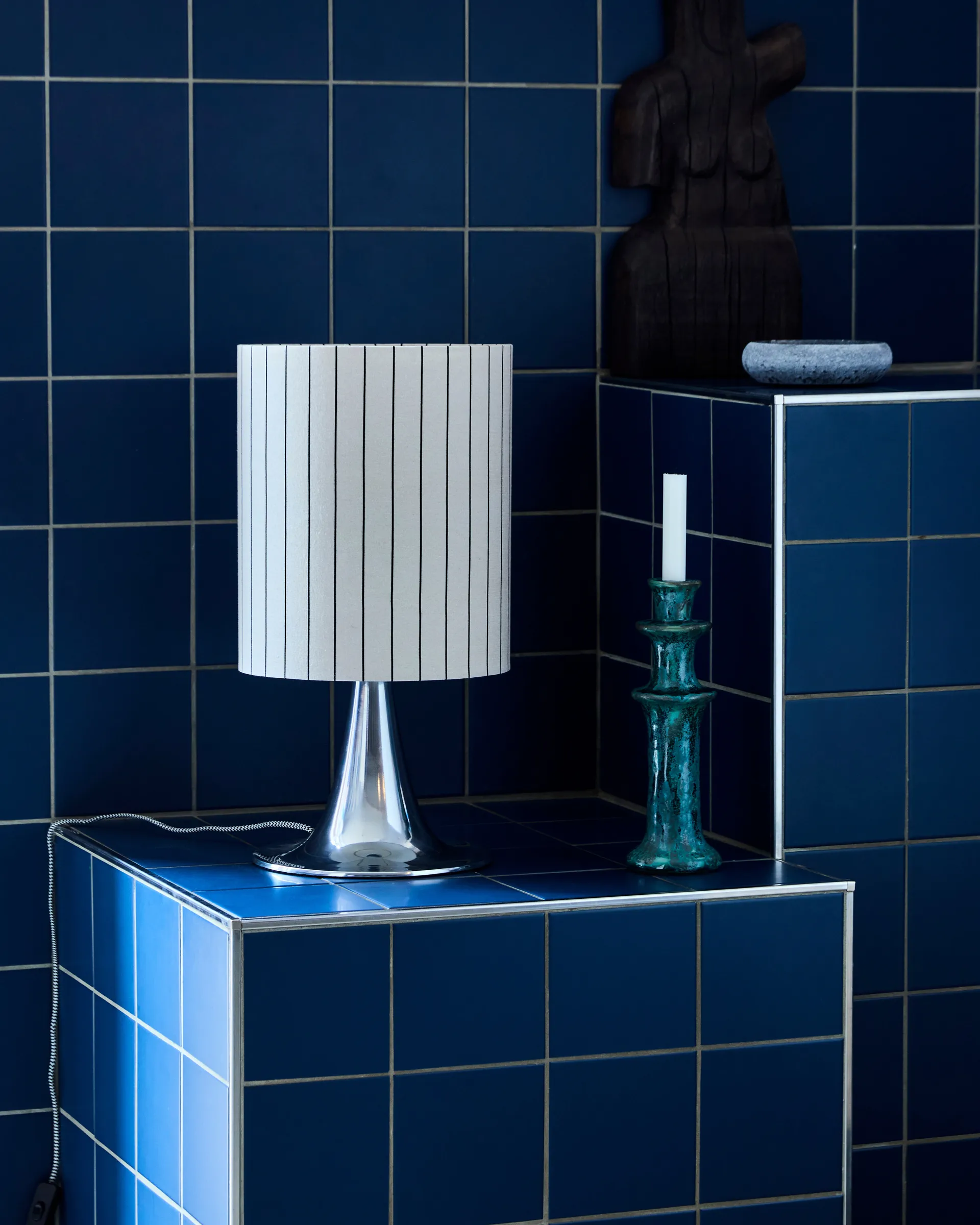 Tulip candeeiro de mesa 50 cm, Acabamento prateado House Doctor