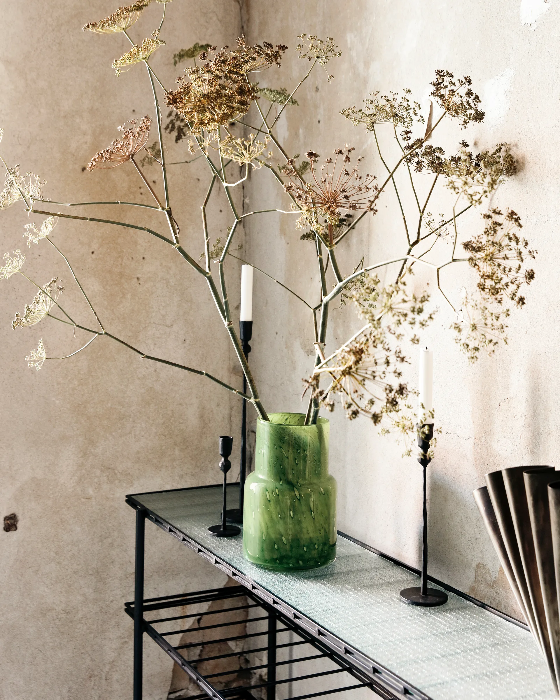 Vaso Bole Ø17,5 cm, Verde escuro House Doctor