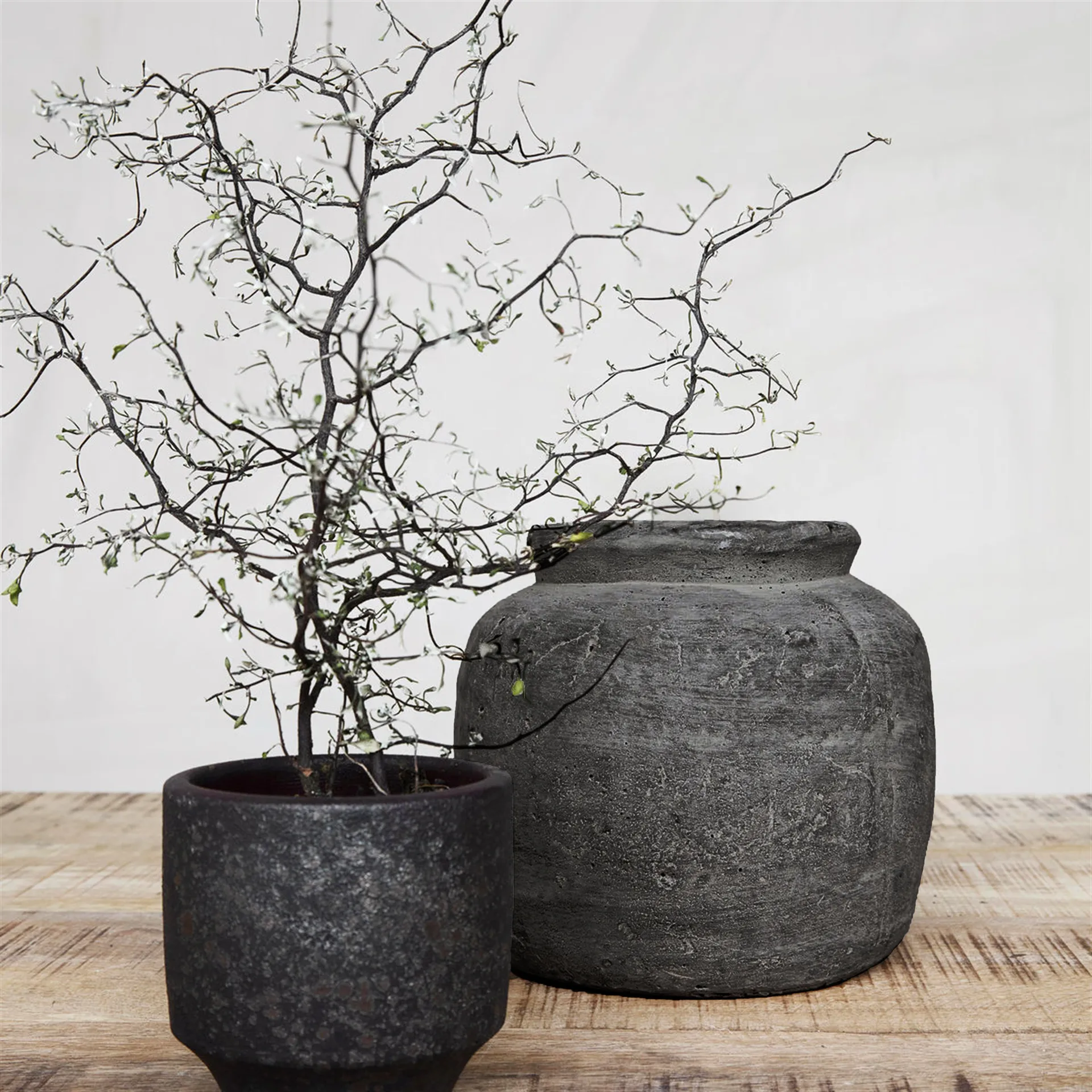 Vaso de flores earthenware Rustik, 18 cm House Doctor